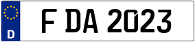 Trailer License Plate